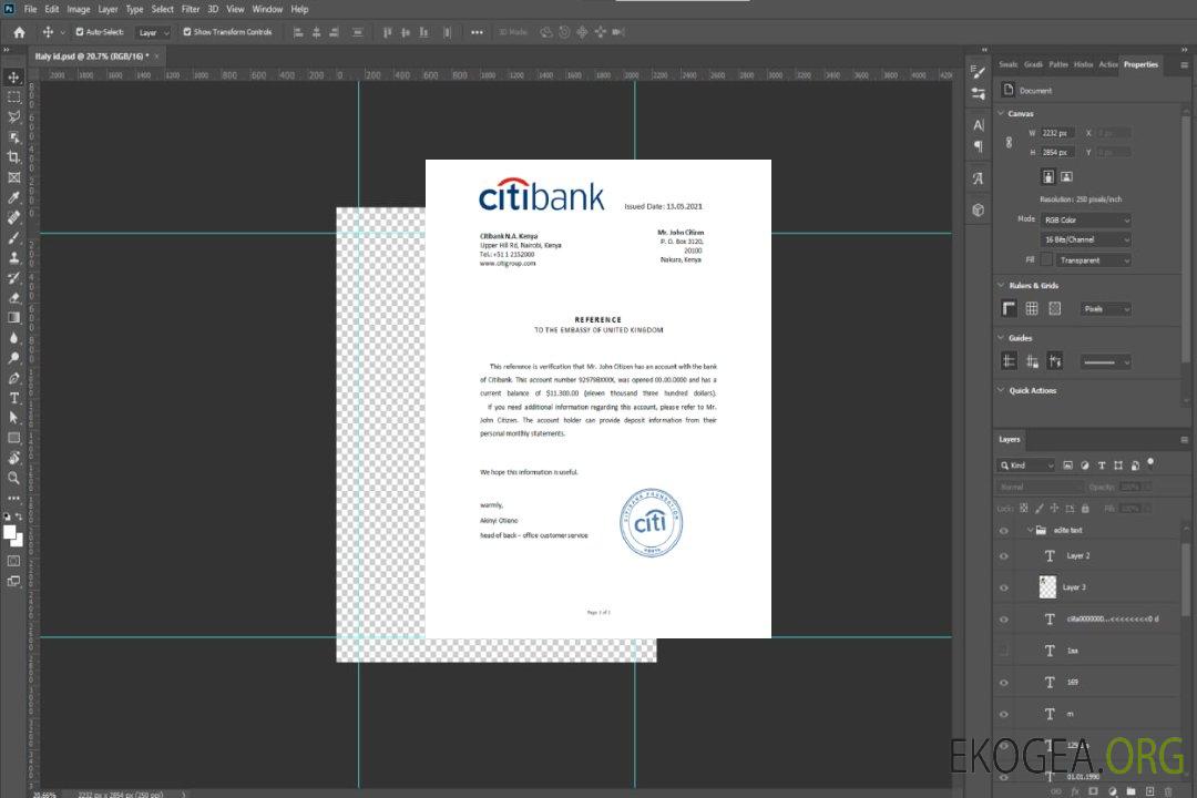 Kenya , Citibank , référence template